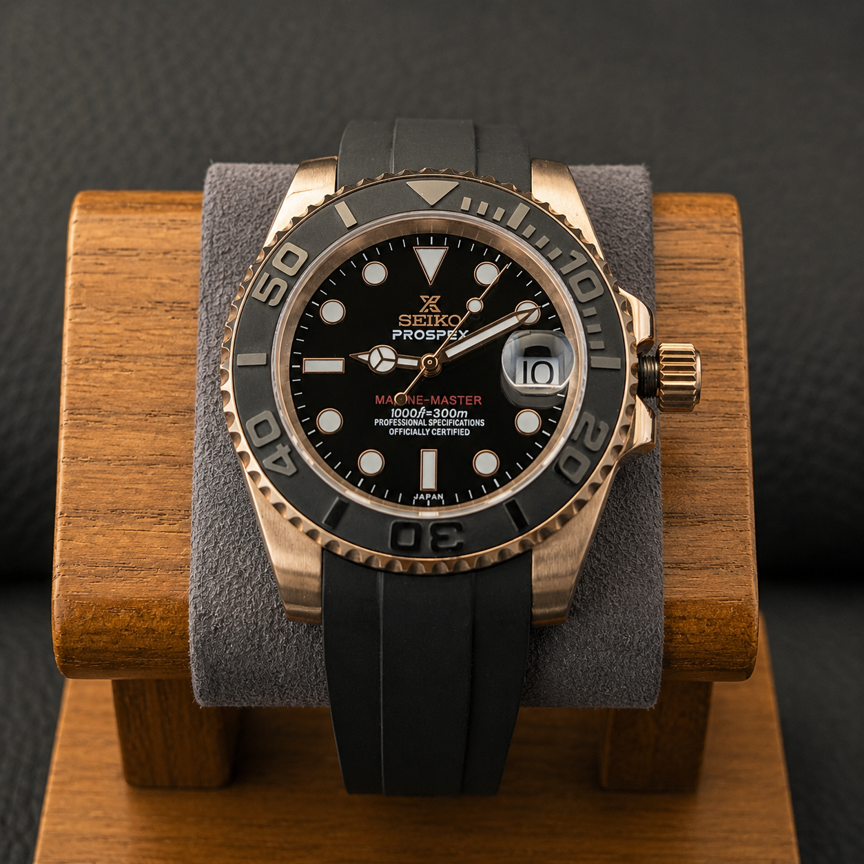 Yachty Diver - Rose Gold x Black