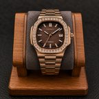 SeikoNaut Encrusted Rose Gold