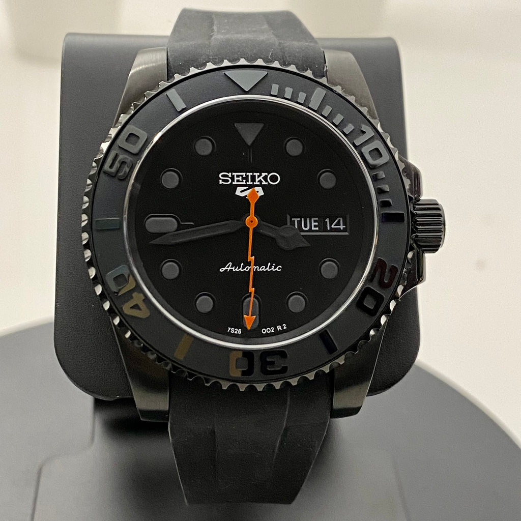 Black on Black - Orange Lightning