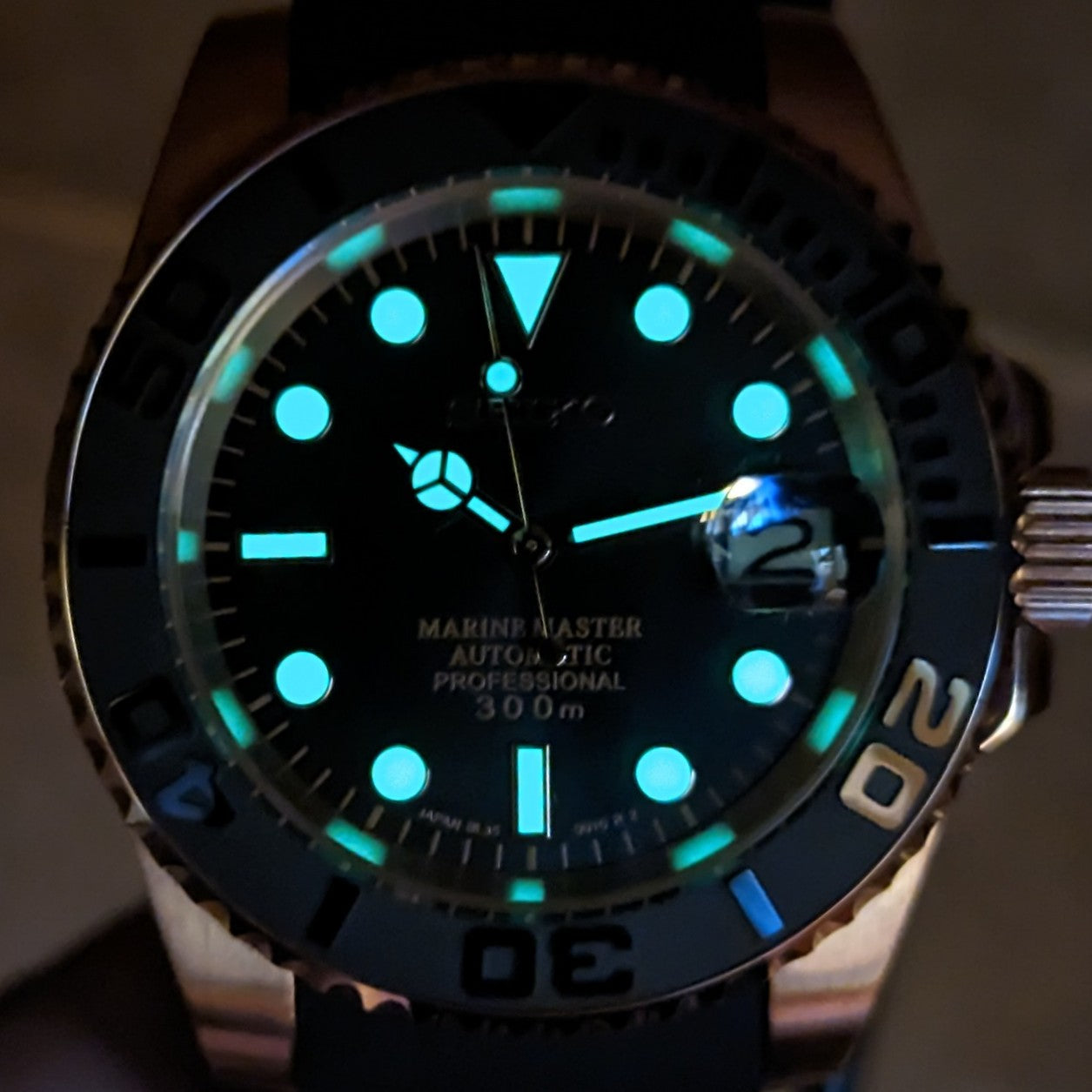 Classic Yachty Diver - Rose Gold x Black