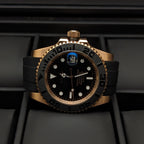 Classic Yachty Diver - Rose Gold x Black