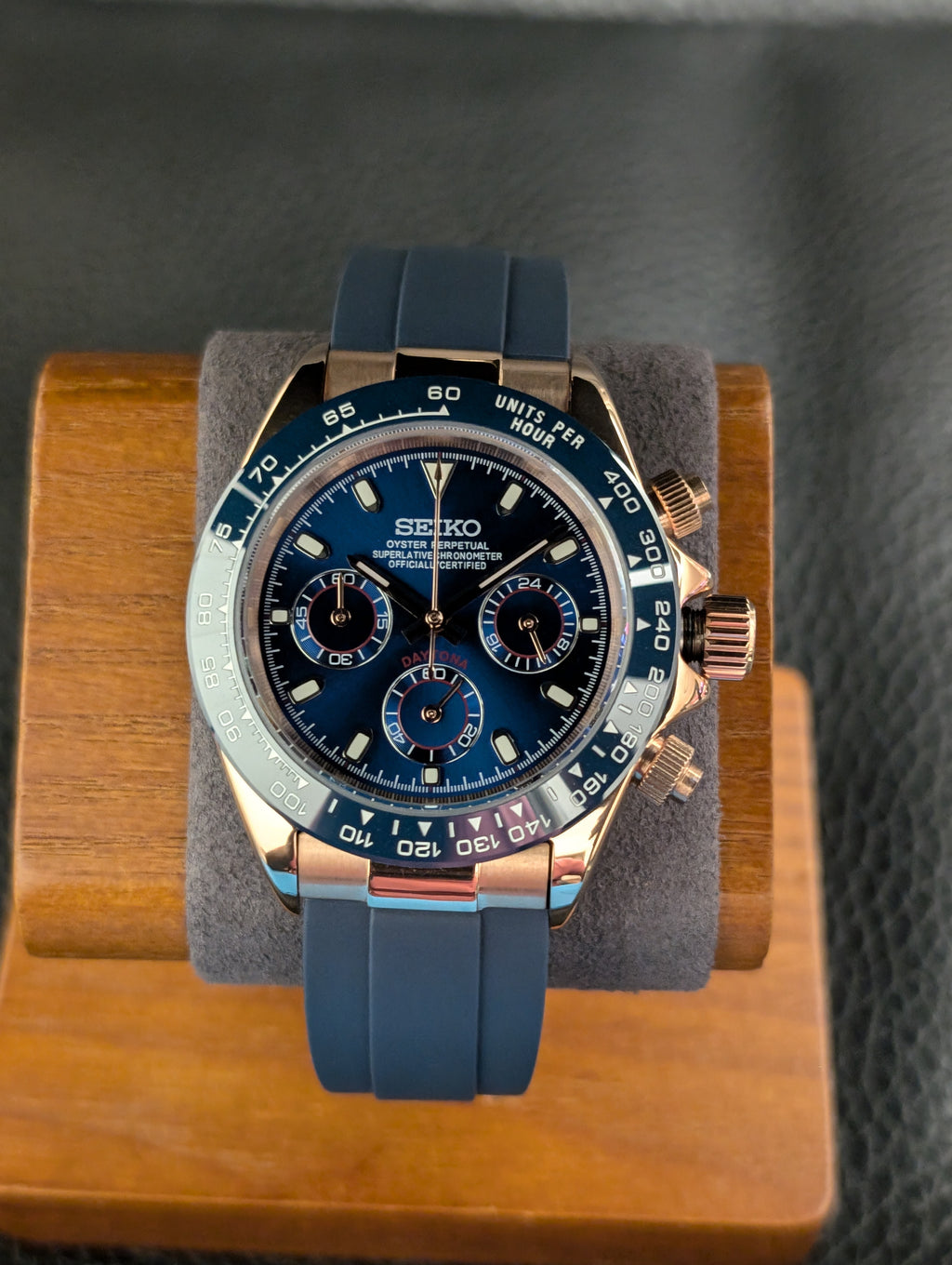 Seikotona Chrono - Blue + Rosegold
