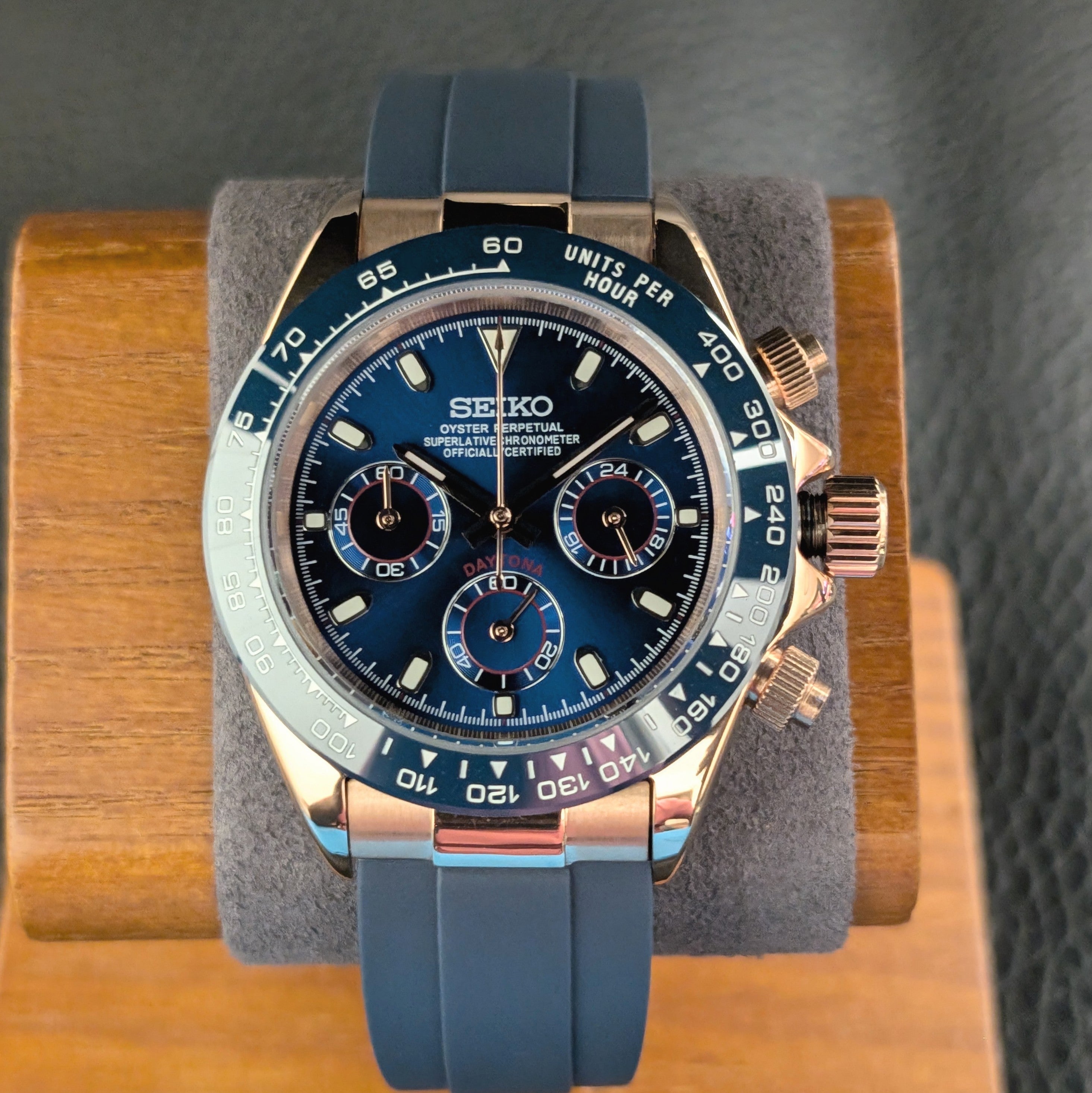 Seikotona Chrono - Blue + Rosegold