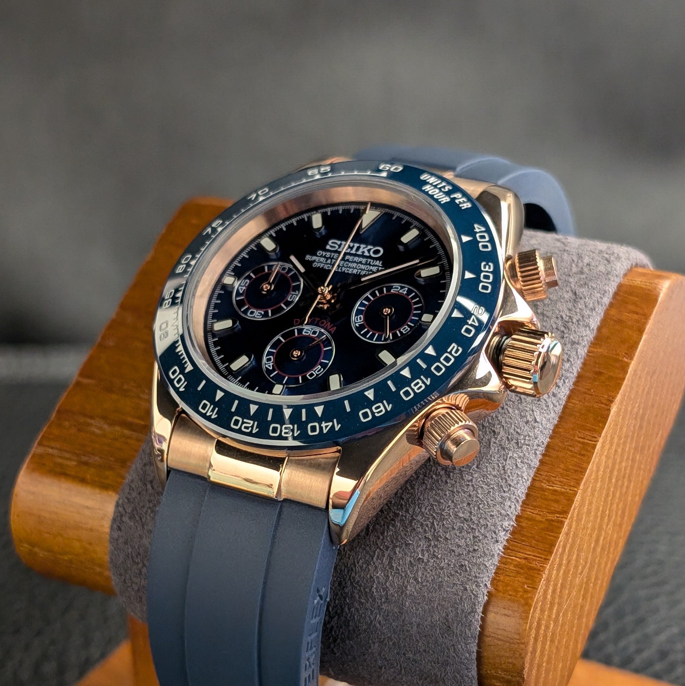Seikotona Chrono - Blue + Rosegold