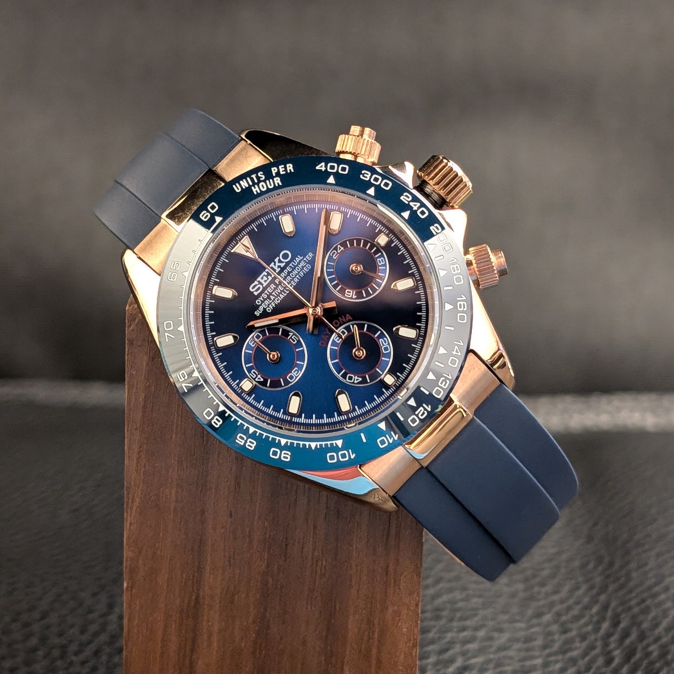 Seikotona Chrono - Blue + Rosegold