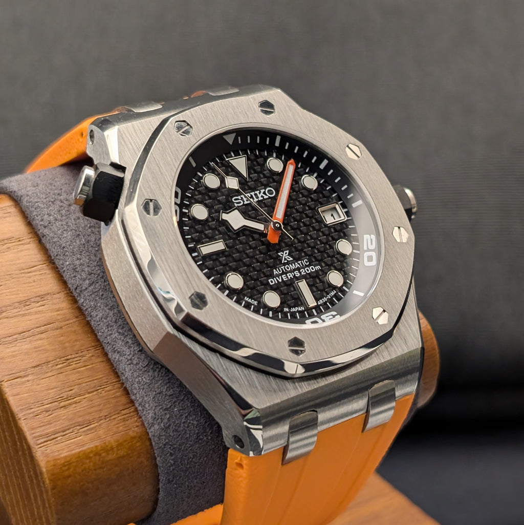 SeikOak Offshore Diver Sunburst orange