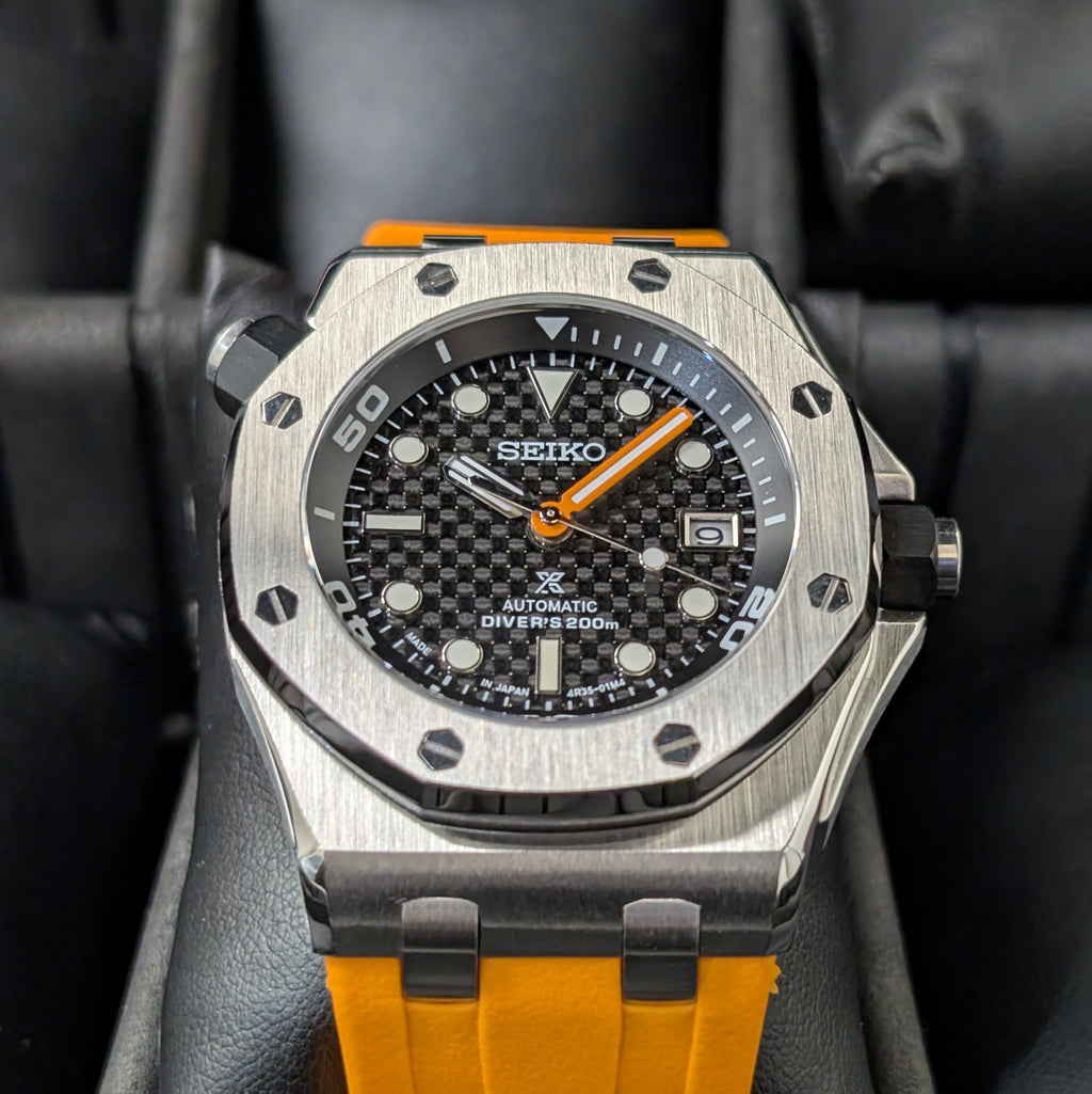 SeikOak Offshore Diver Sunburst orange