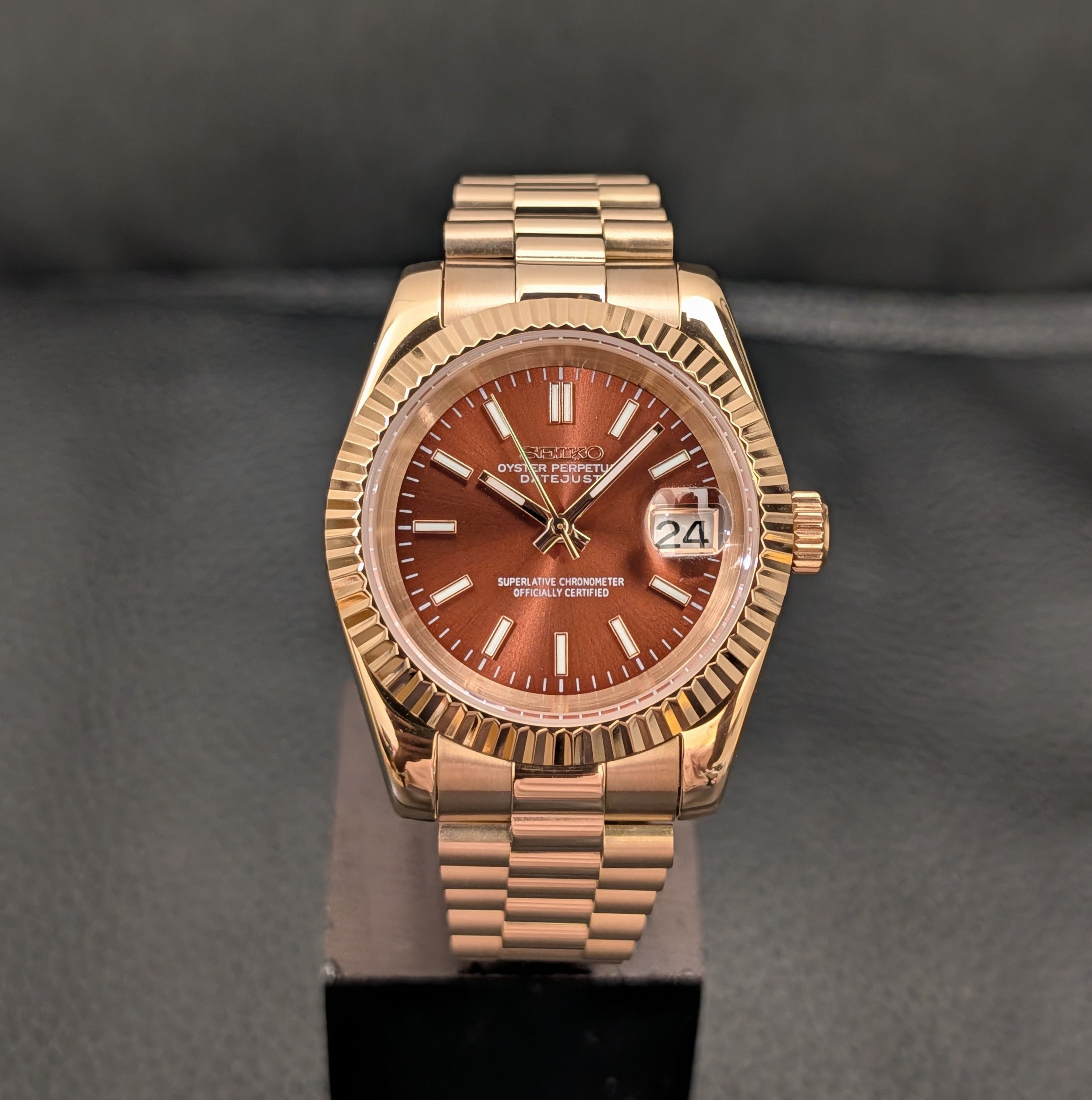 SeikoJust - RoseGold Copper