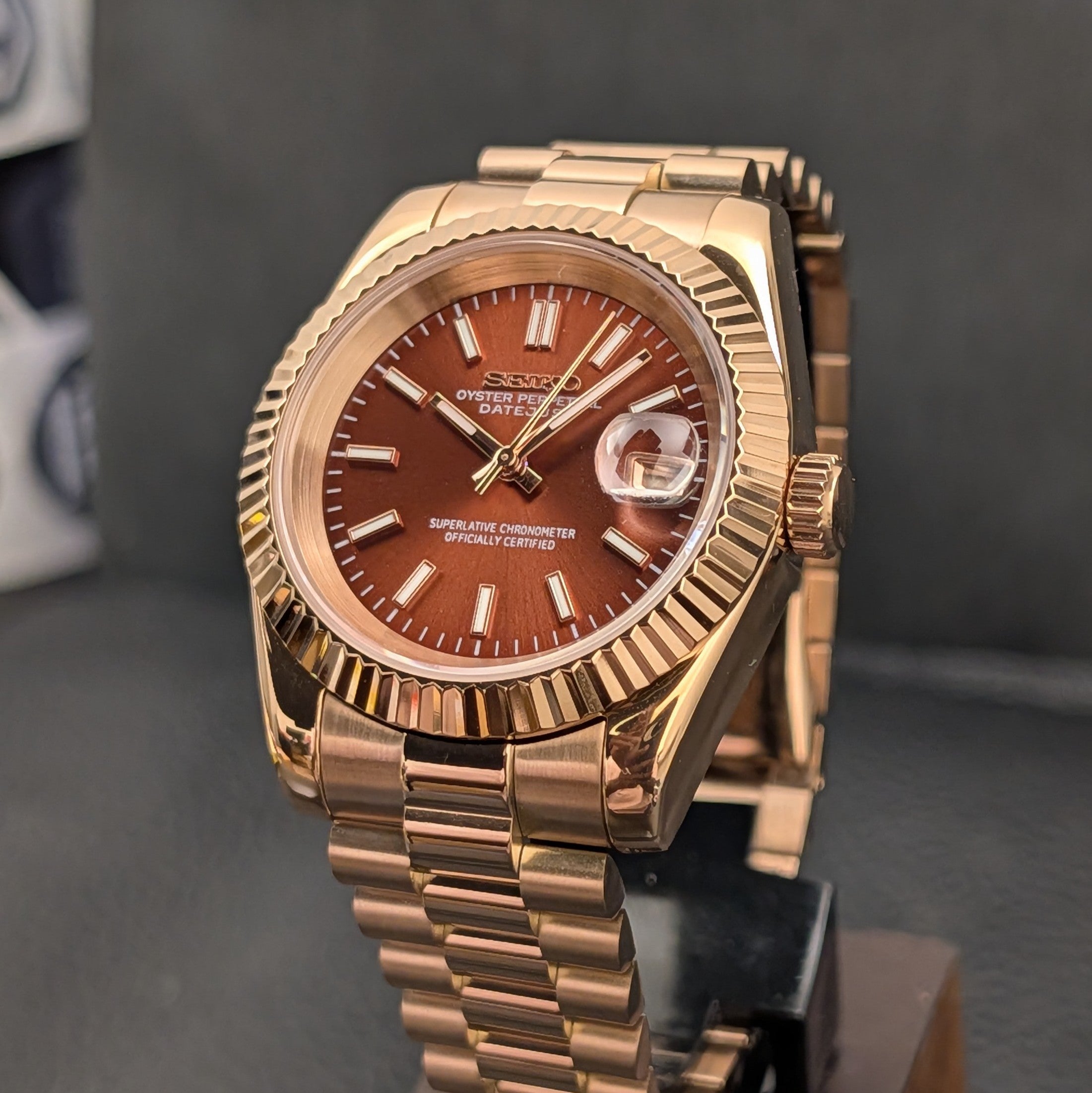 SeikoJust - RoseGold Copper