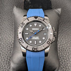 SeikoYacht Stealth with Blue Strap