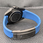 SeikoYacht Stealth with Blue Strap