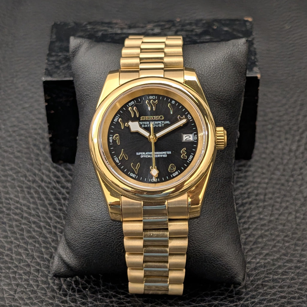Gold SeikoJust with Arab Numeral Dial