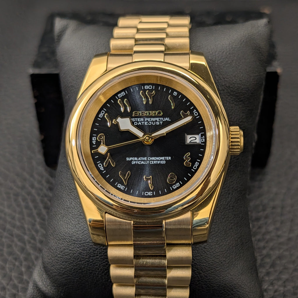 Gold SeikoJust with Arab Numeral Dial