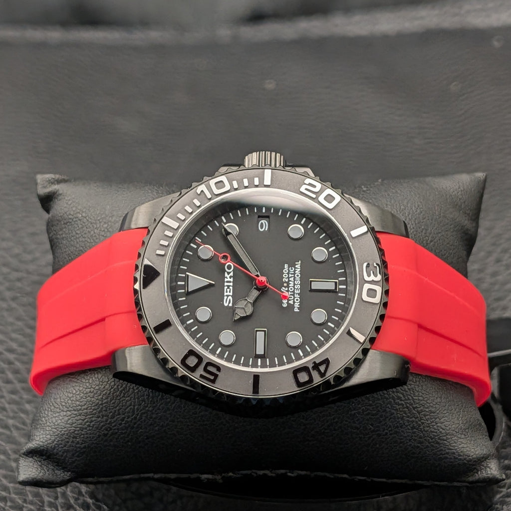 Red Stealth Seiko Mod