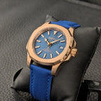 SeikoNaut Rose Gold x Blue Canvas