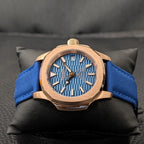 SeikoNaut Rose Gold x Blue Canvas