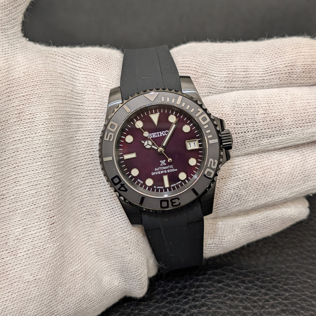 SeikoMaster Mod - Stealth Black Pearl