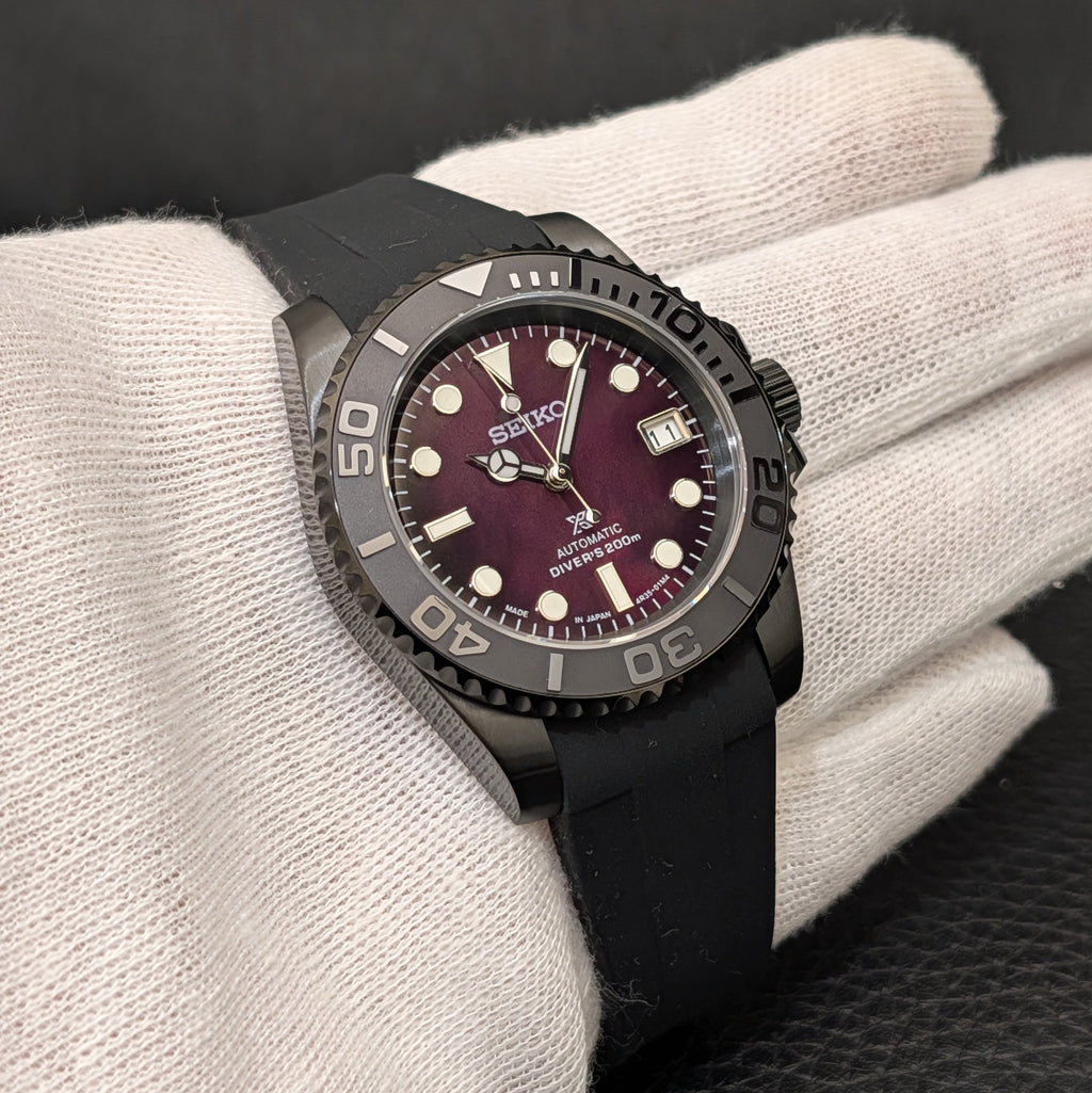 SeikoMaster Mod - Stealth Black Pearl