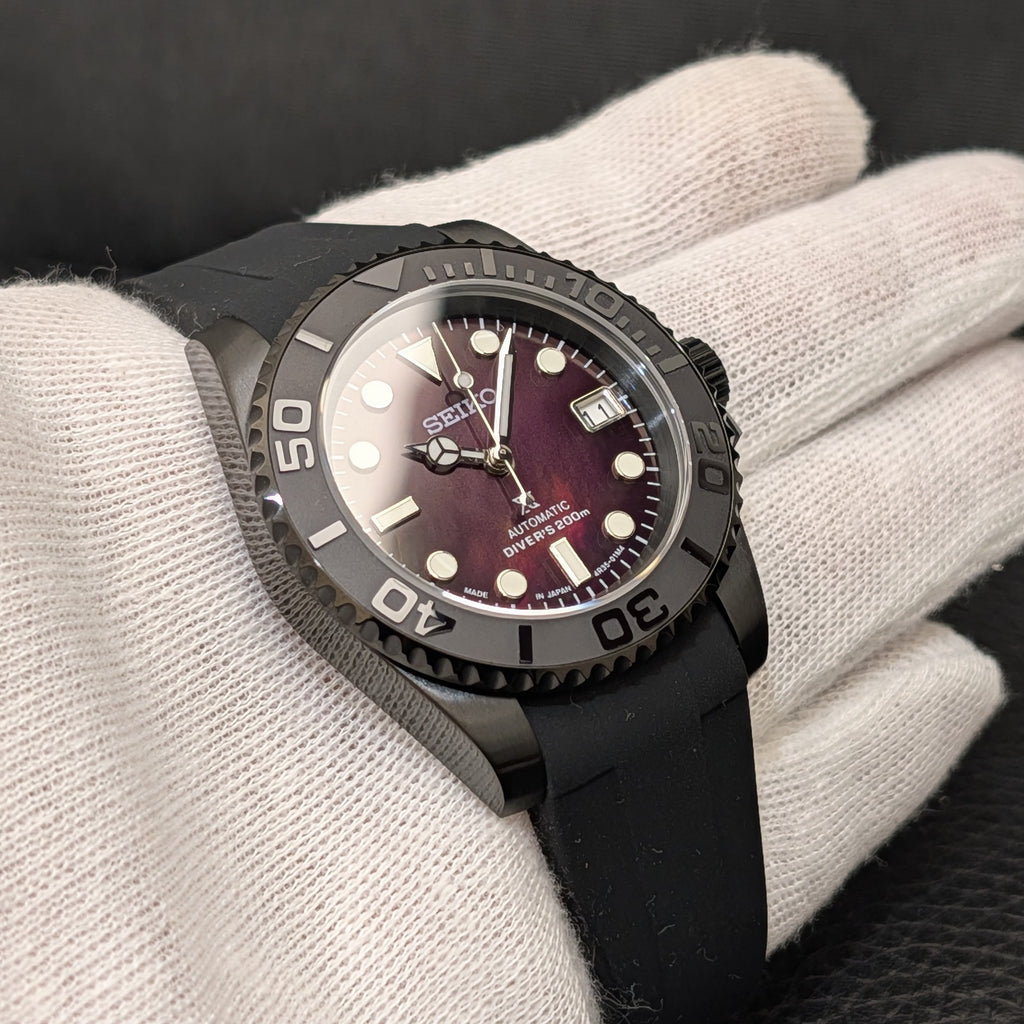 SeikoMaster Mod - Stealth Black Pearl