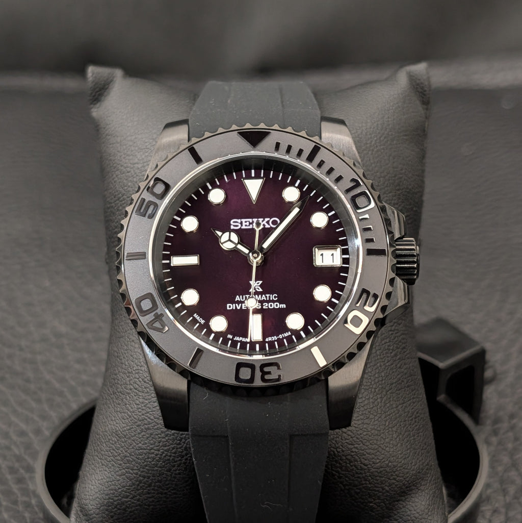 SeikoMaster Mod - Stealth Black Pearl
