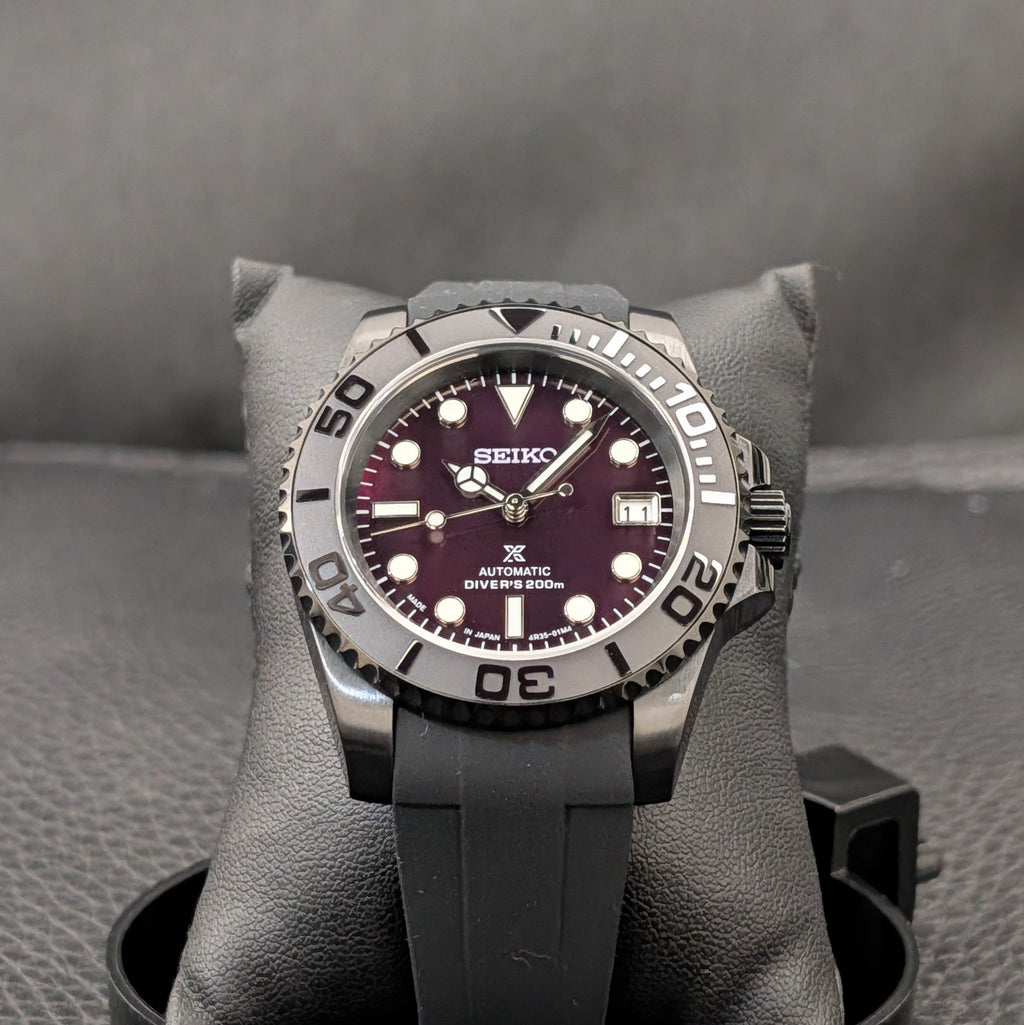 SeikoMaster Mod - Stealth Black Pearl
