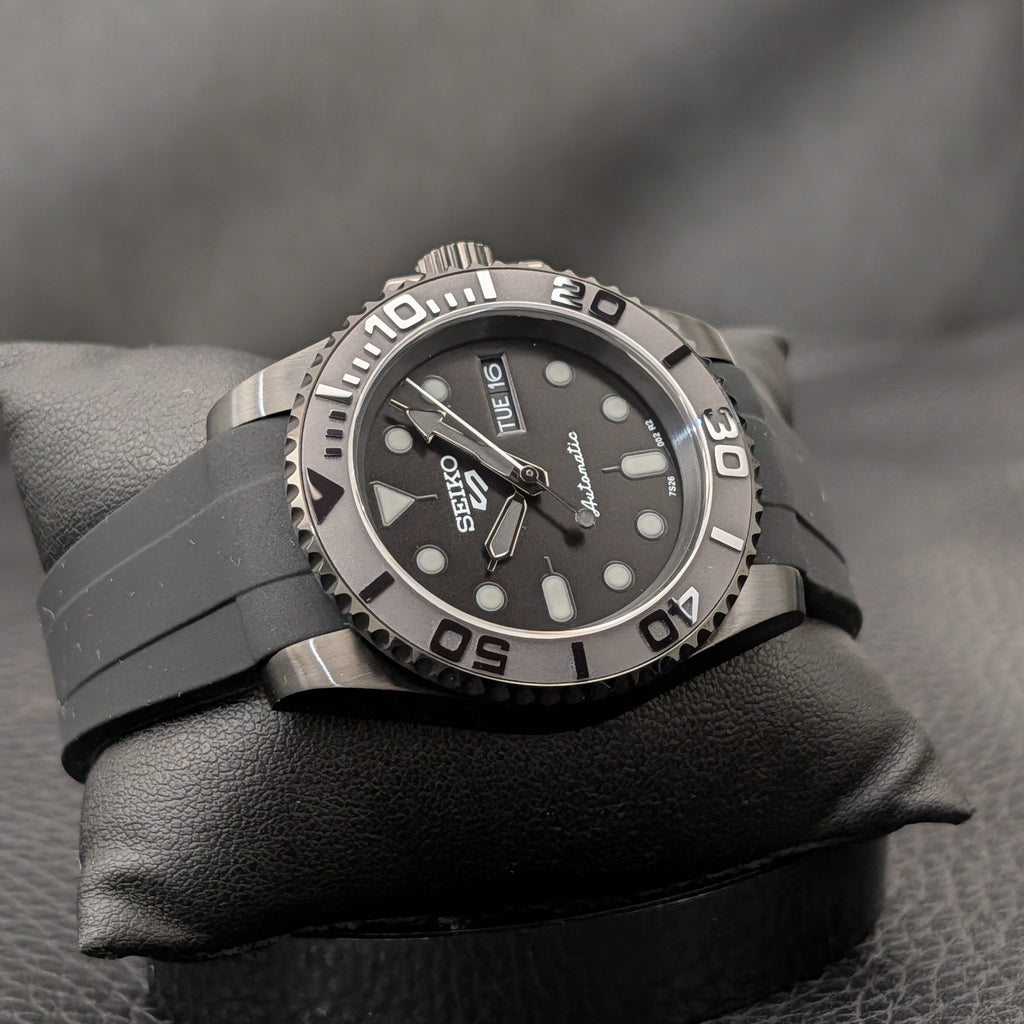 Black on Black - Day Date Stealth Seiko Mod