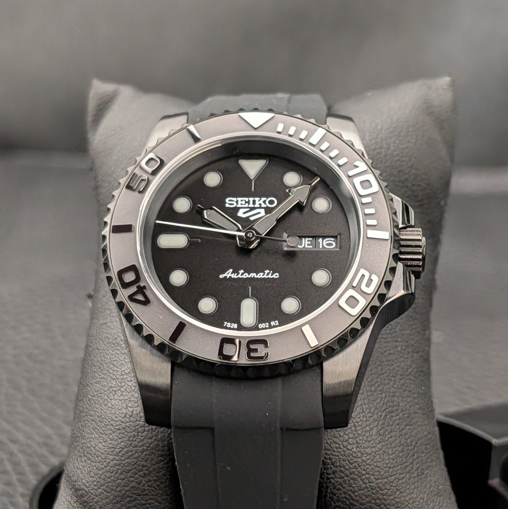Black on Black - Day Date Stealth Seiko Mod