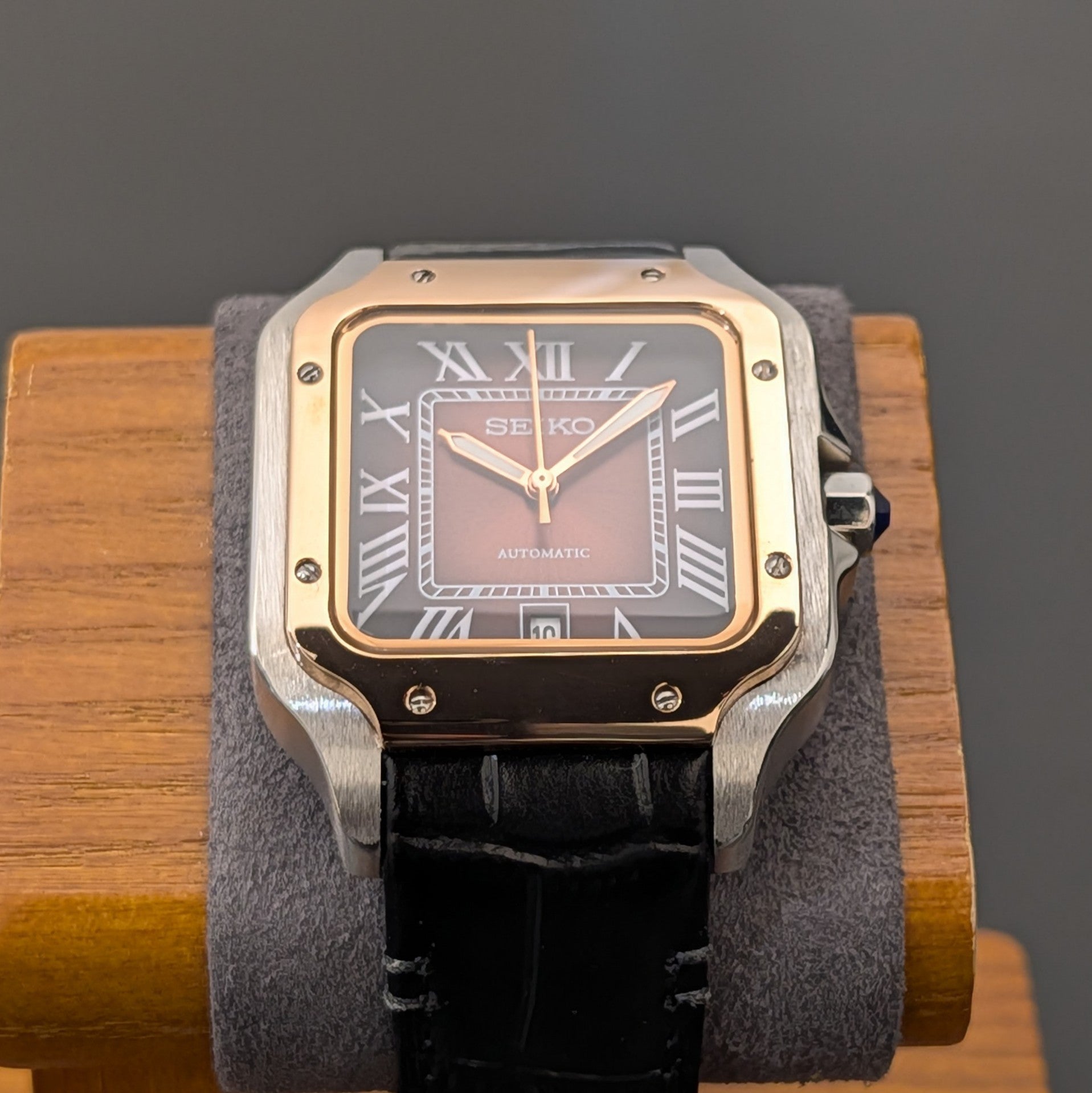 Santeiko - Iconic Santos Noir Rose Gold