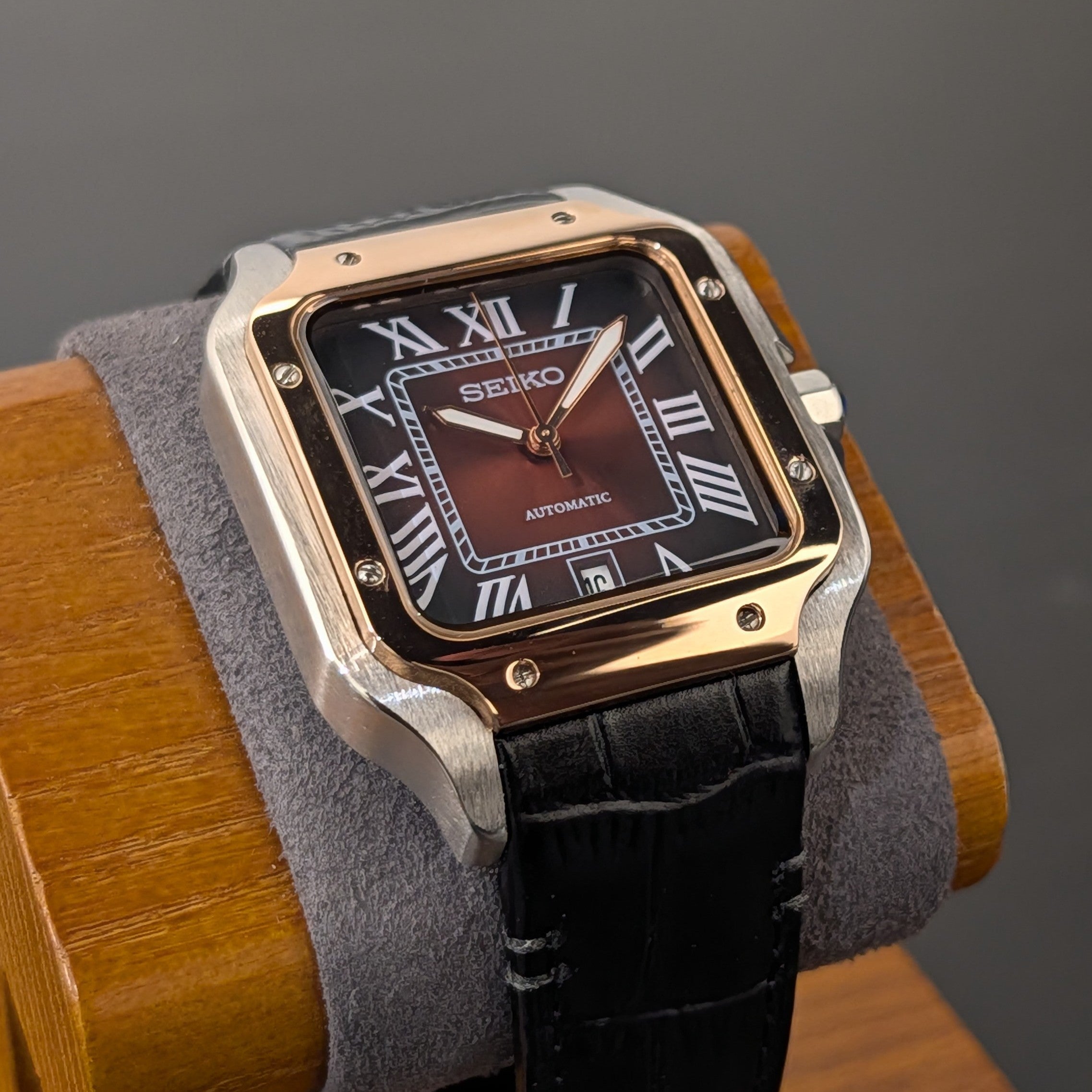 Santeiko - Iconic Santos Noir Rose Gold