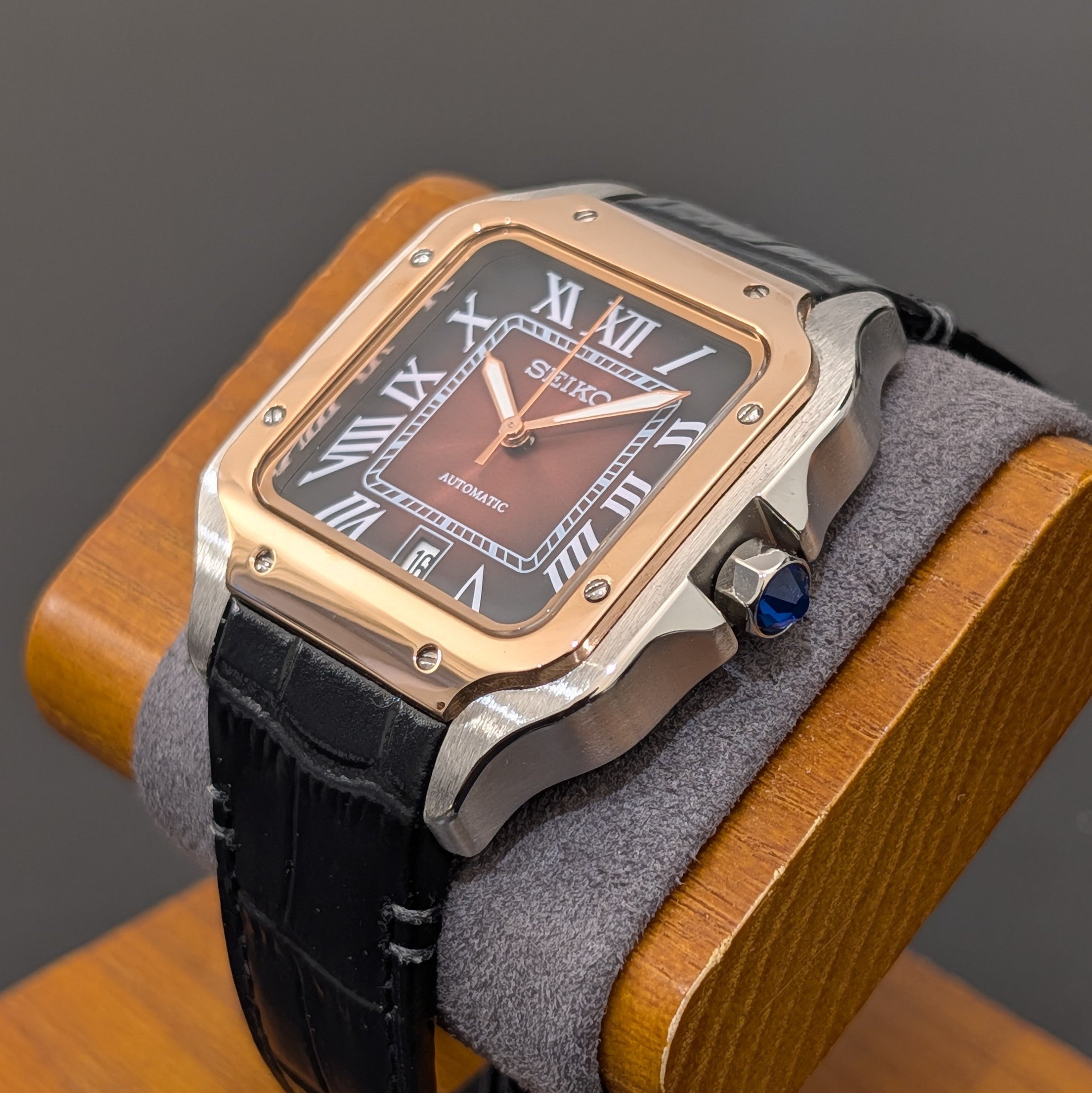 Santeiko - Iconic Santos Noir Rose Gold